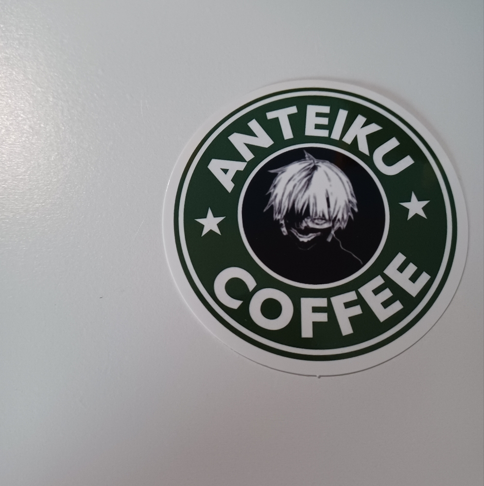 Kaneki x Anteiku Coffee x Starbucks x Anime sticker 🖤(3/10$)